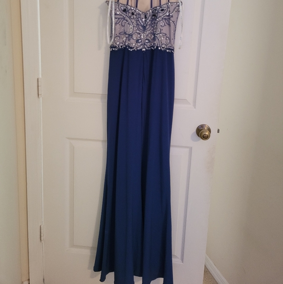 Camille la vie blue formal dress - Picture 3 of 4